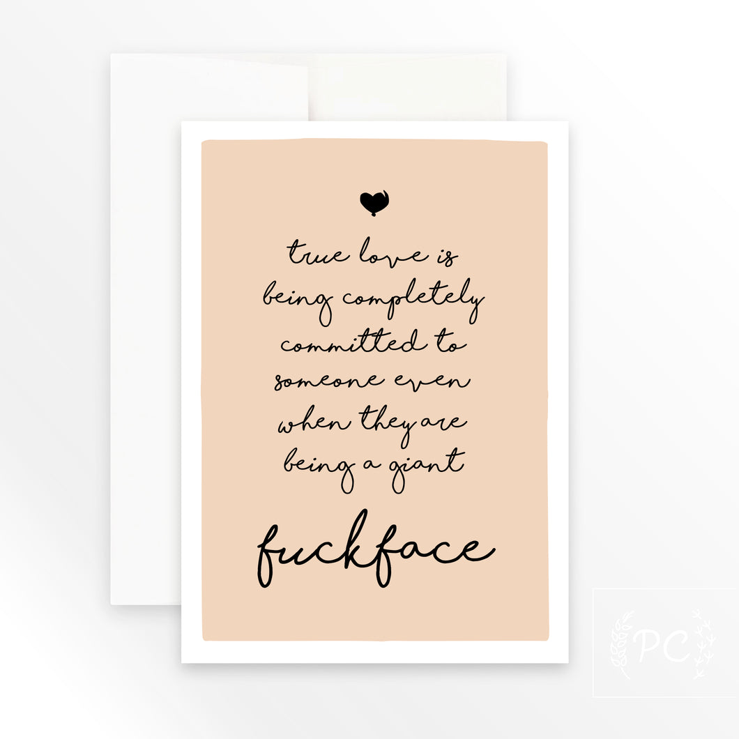 fuckface | greeting card