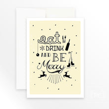 eat drink & be merry | greeting card