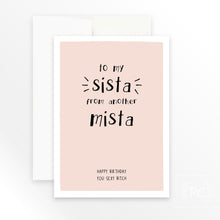 to my sister from another mister | greeting card