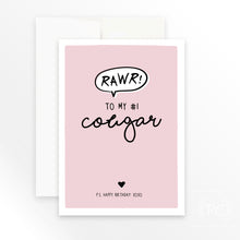 to my #1 cougar | greeting card