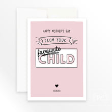 from your favourite child mother's day | greeting card