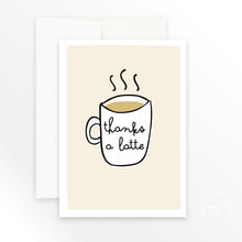 thanks a latte | greeting card