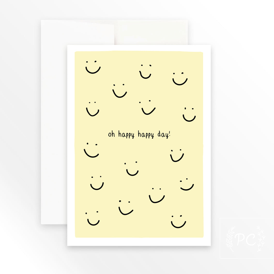 oh happy happy day | greeting card