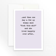 "fuck this shit" | greeting card