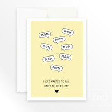 mom mom mom | greeting card