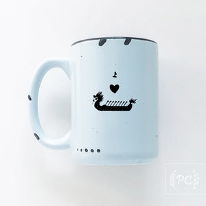 i heart dragon boats | ceramic mug