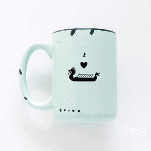 i heart dragon boats | ceramic mug
