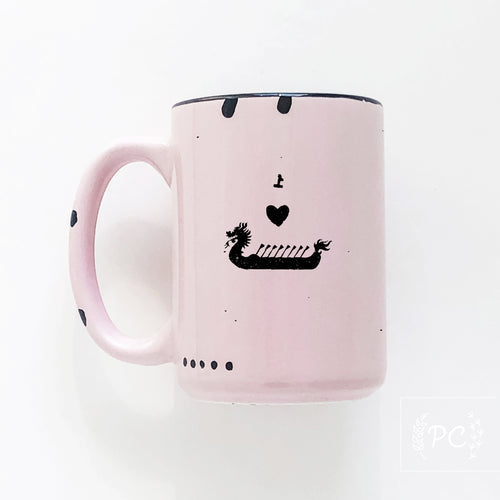 i heart dragon boats | ceramic mug