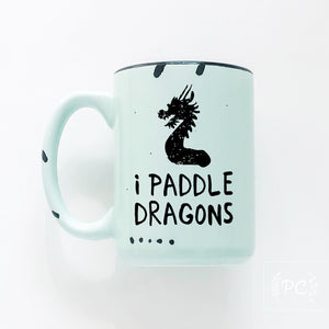 i paddle dragons | ceramic mug