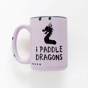 i paddle dragons | ceramic mug
