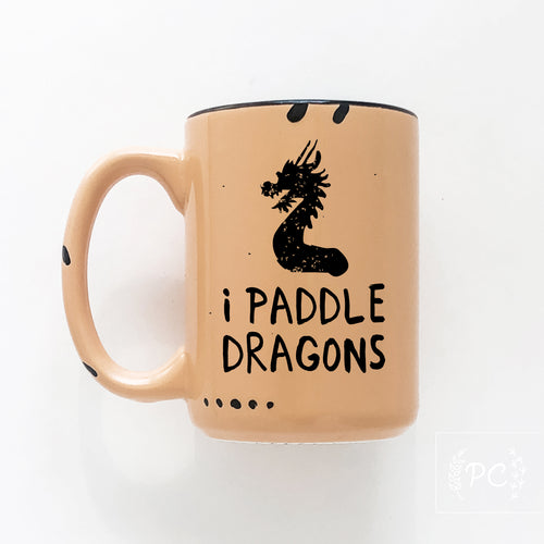 i paddle dragons | ceramic mug