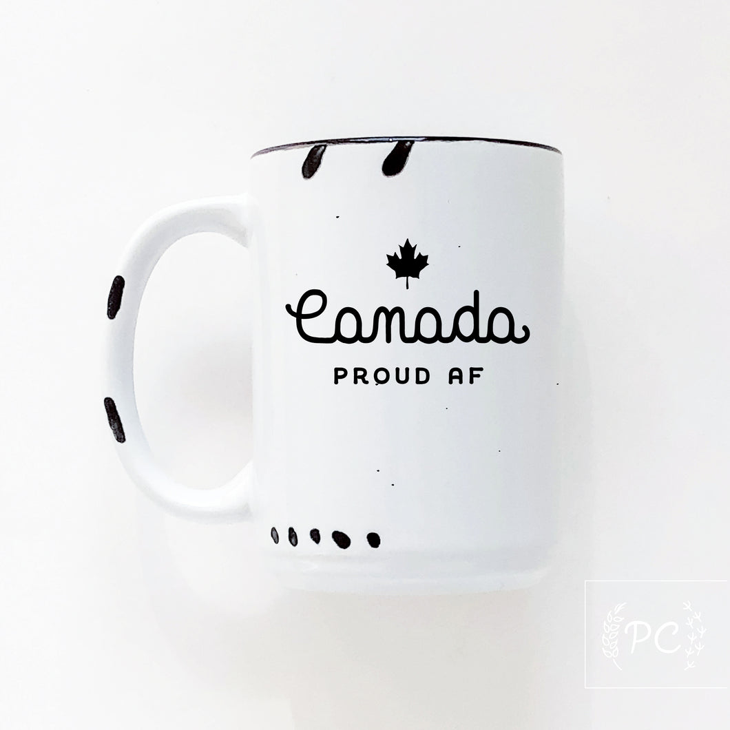 canada proud af  | ceramic mug