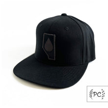 alberta oil - black - flexfit snapback | hat