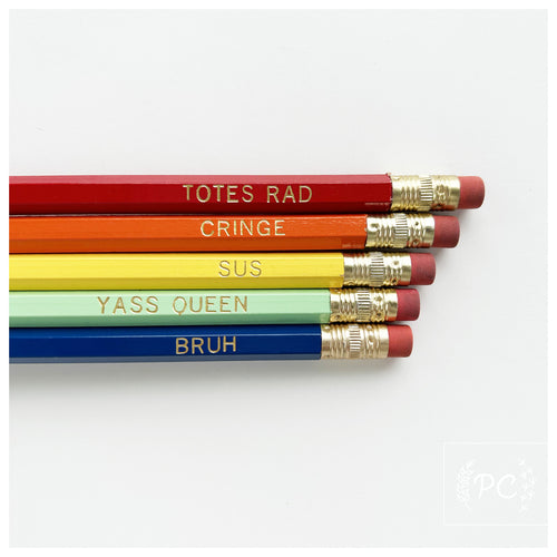 what the cool kids say | pencil set