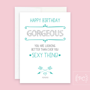 happy birthday gorgeous | greeting card