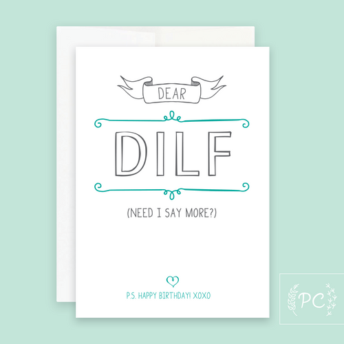 dear DILF birthday | greeting card
