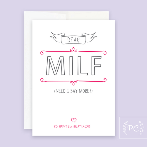 dear MILF birthday | greeting card