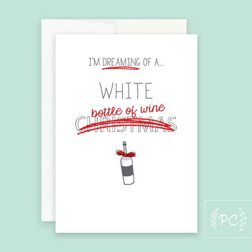 white wine | greeting card