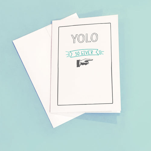 yolo | greeting card