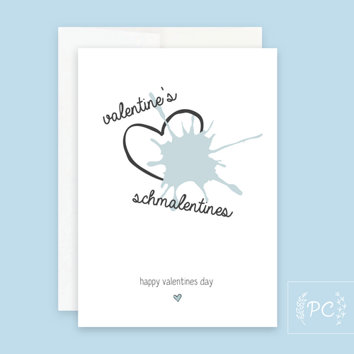 valentine's schmalentines | greeting card