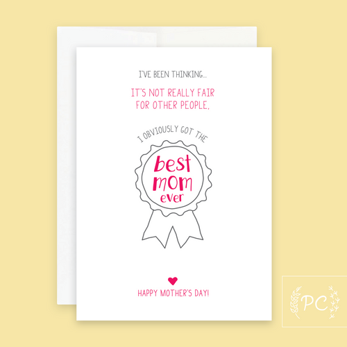 best mom ever | greeting card