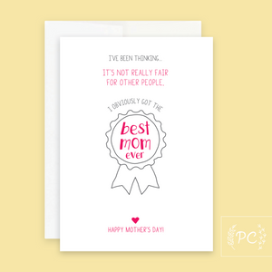 best mom ever | greeting card
