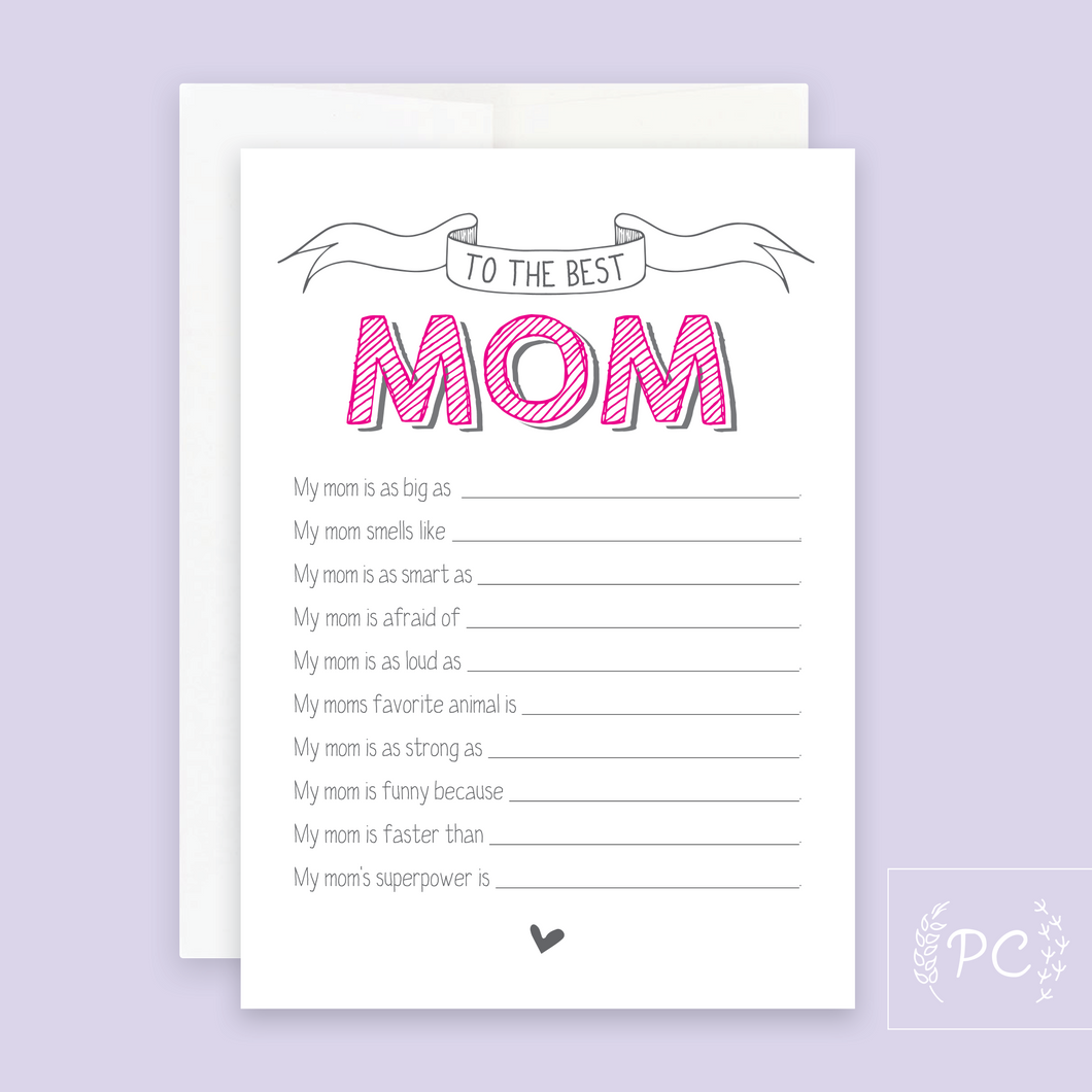 mom question card