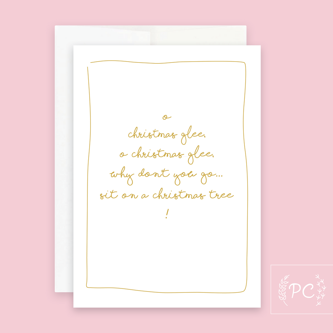o christmas glee | greeting card
