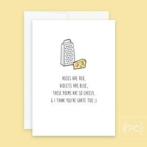 poems are so cheesy | greeting card