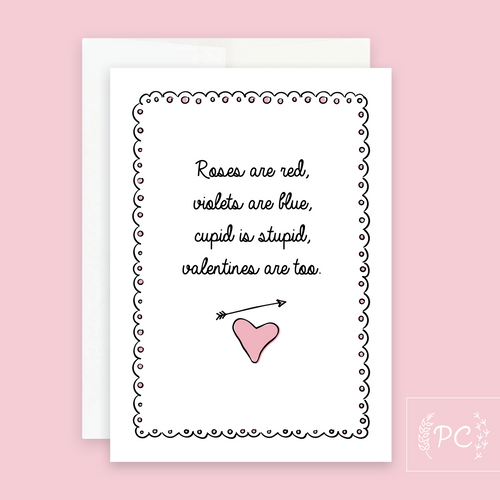 cupid is stupid | greeting card