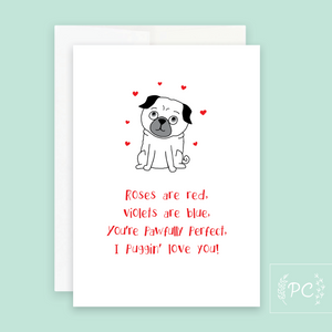 i puggin’ love you | greeting card