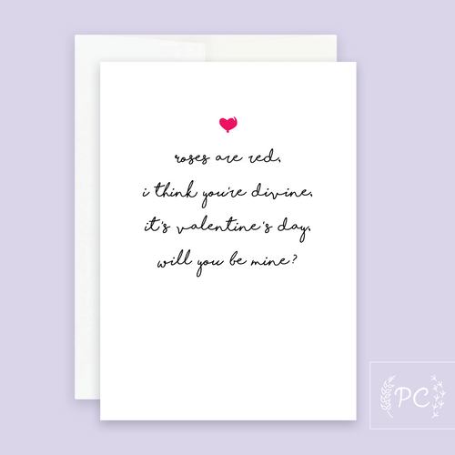 will you be mine? | greeting card