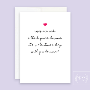 will you be mine? | greeting card