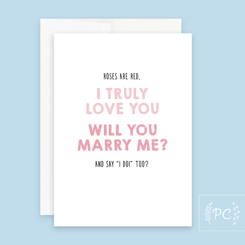 will you marry me? | greeting card