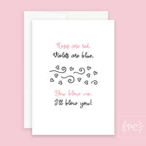 i'll blow you | greeting card