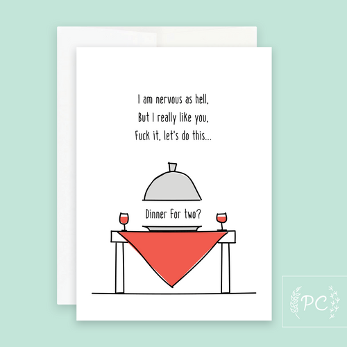 dinner for two? | greeting card