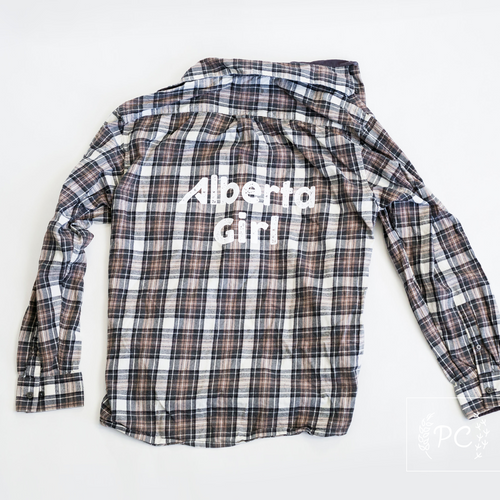 Vintage Flannel | Alberta Girl - Men's L | 11