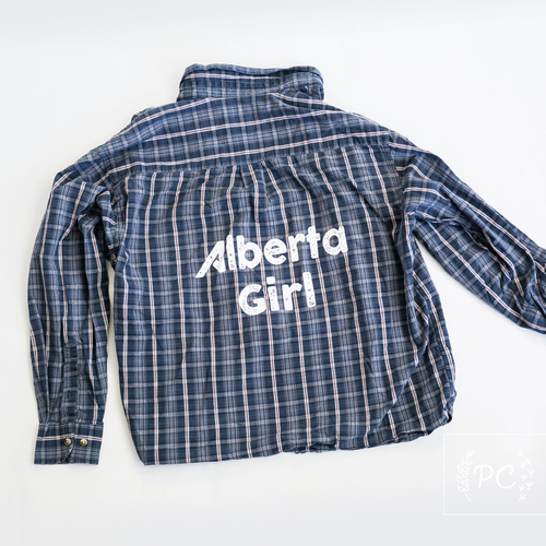 Vintage Button Down | Alberta Girl - Men's L | 12