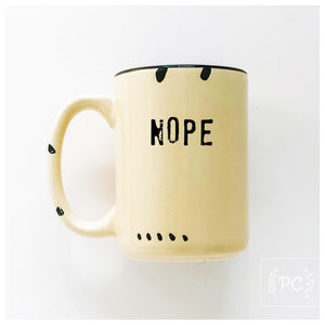 nope | ceramic mug