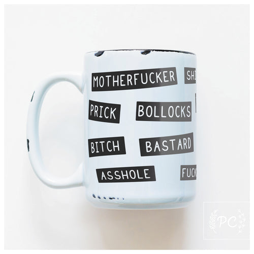 sweary insults | ceramic mug