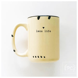 lake life small heart | ceramic mug