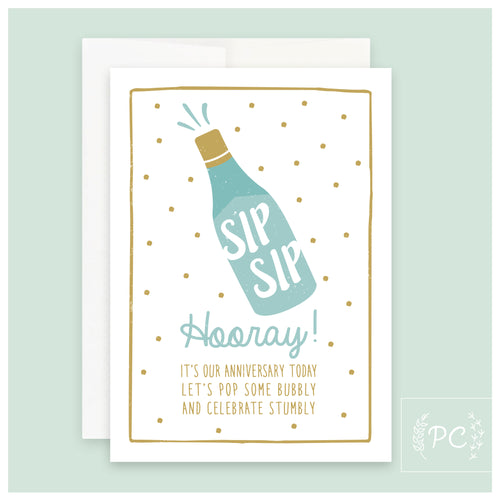 greeting card | sip sip hooray! | greeting card