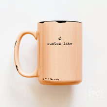 custom lake name mug with anchor