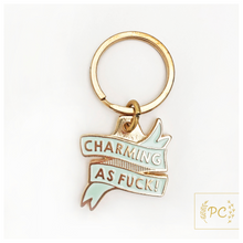 Key Ring | charming as fuck | gold