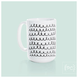 squiggles | ceramic mug