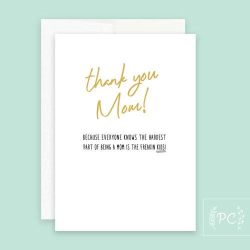 thank you mom | greeting card